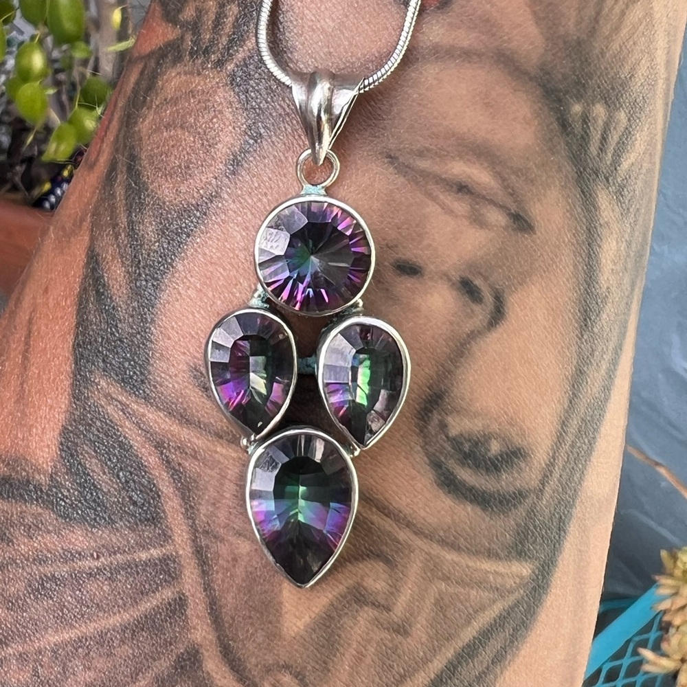 Mystic Topaz necklace